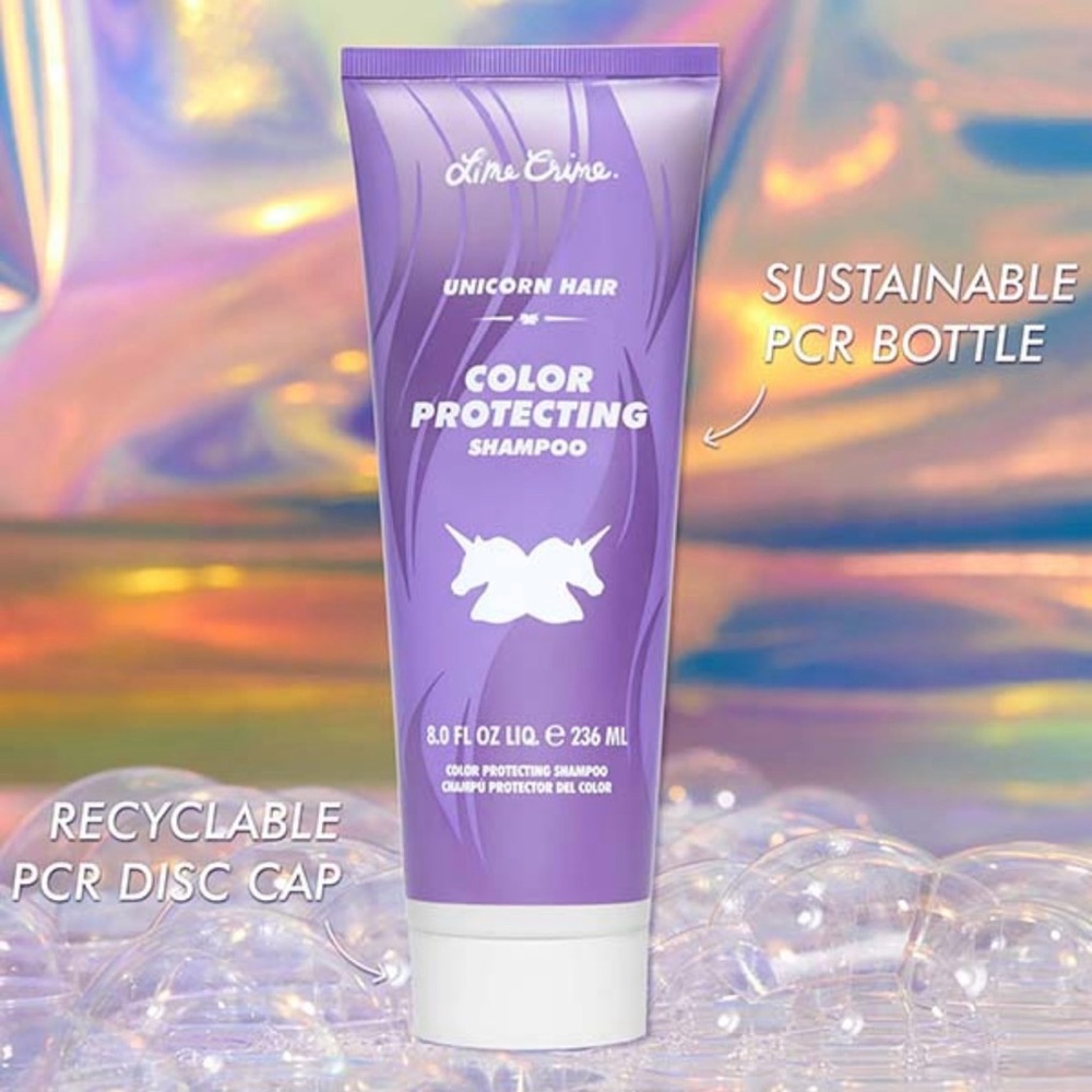 Lime Crime Unicorn Hair Color Protecting Shampoo in Purple
